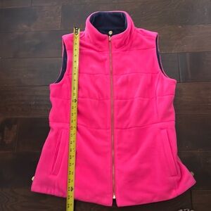 Lilly Pulitzer Brooklee Reversible Vest Pink/Blue L MSRP $198